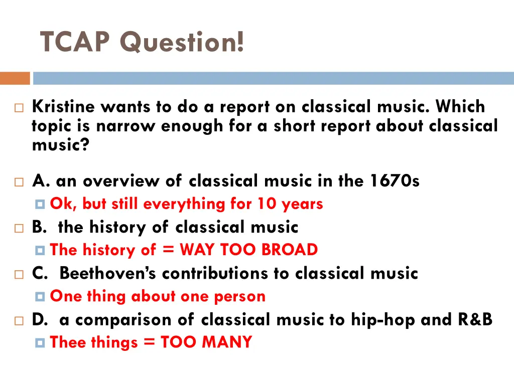 tcap question 8