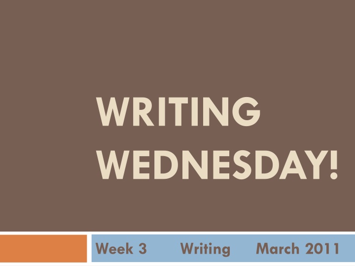 writing wednesday