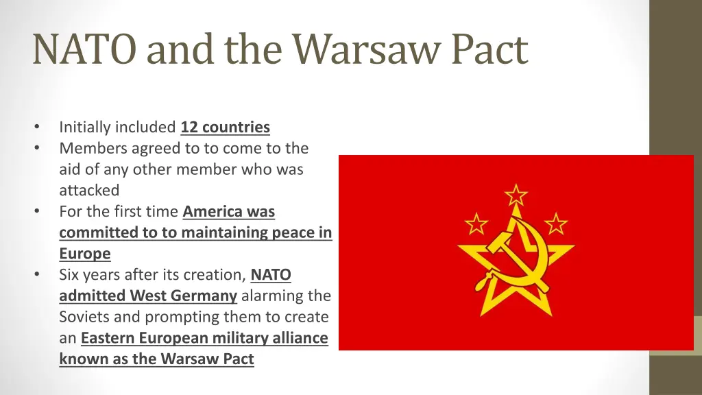 nato and the warsaw pact