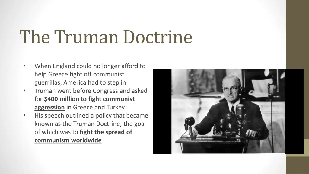 the truman doctrine