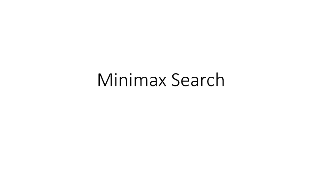 minimax search