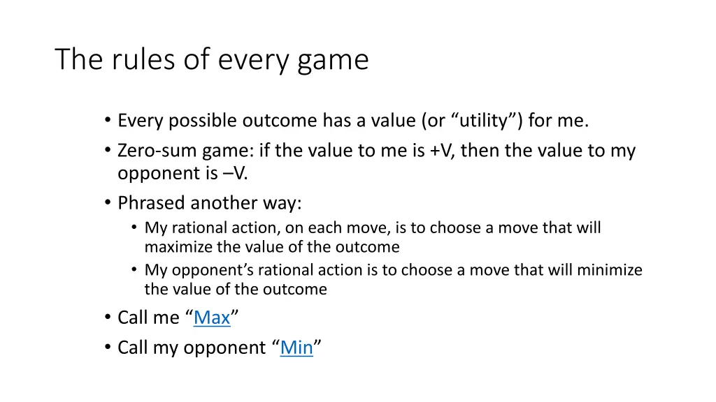 the rules of every game