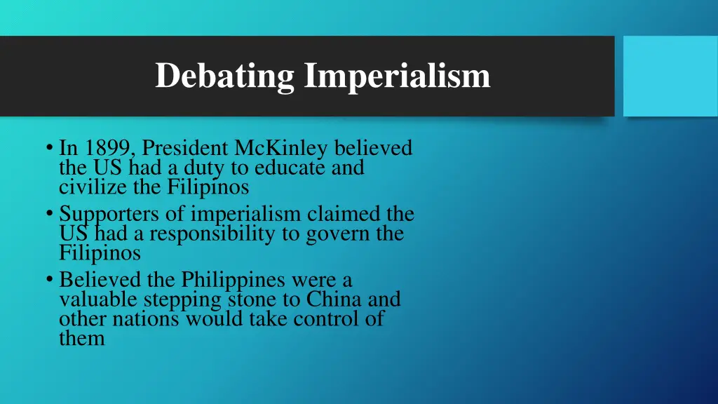 debating imperialism