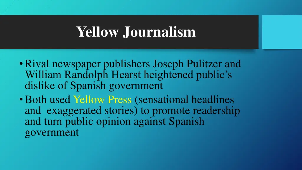 yellow journalism