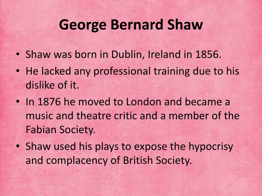 george bernard shaw