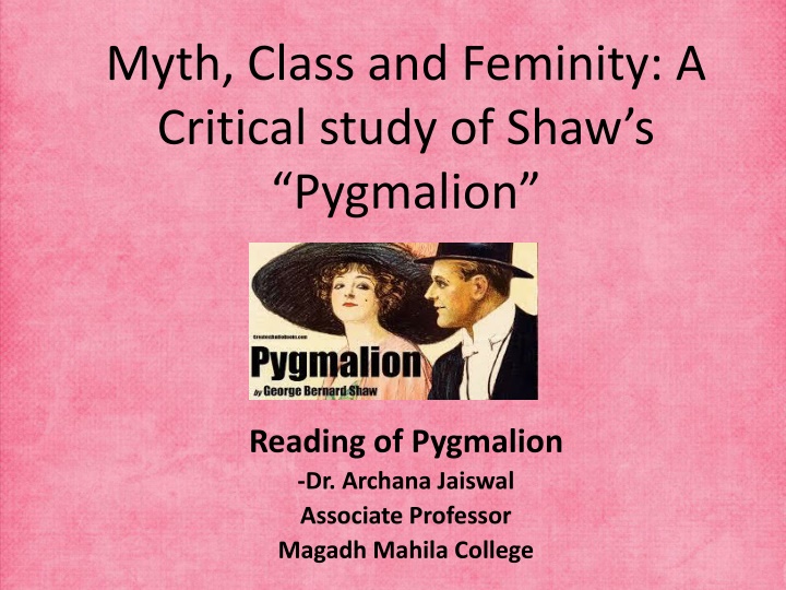 myth class and feminity a critical study of shaw