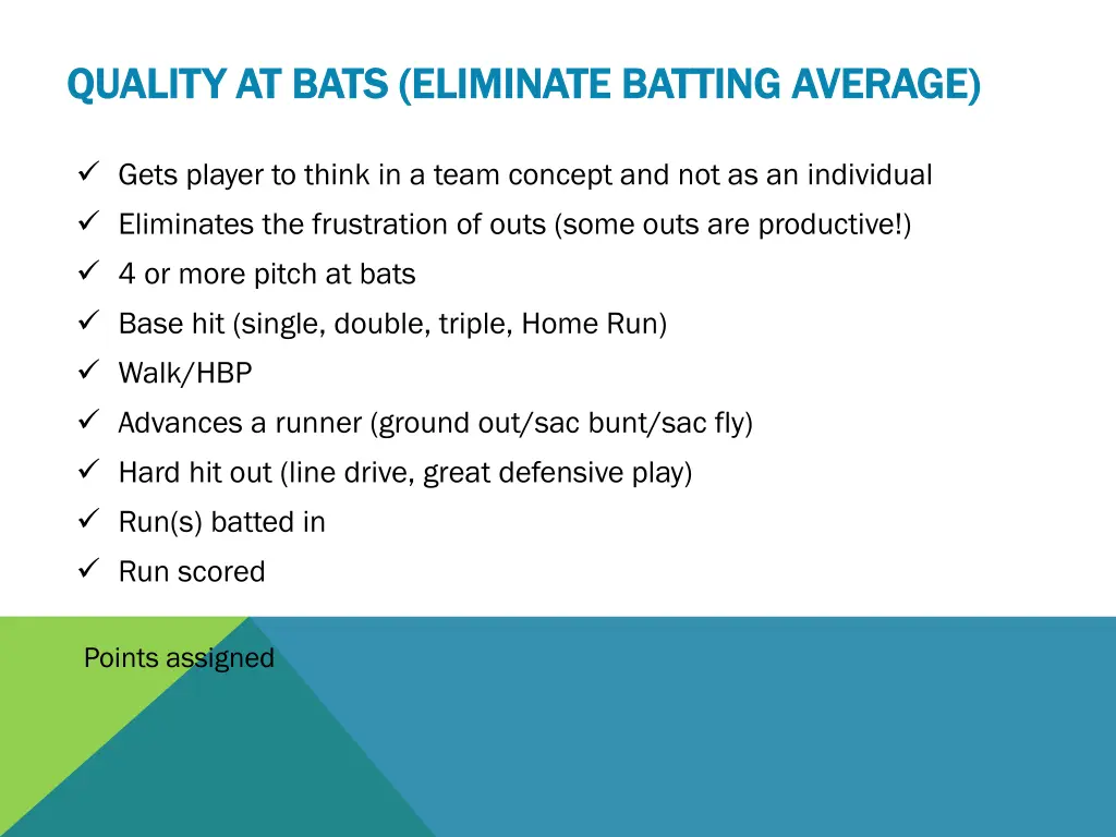 quality at bats eliminate batting average quality