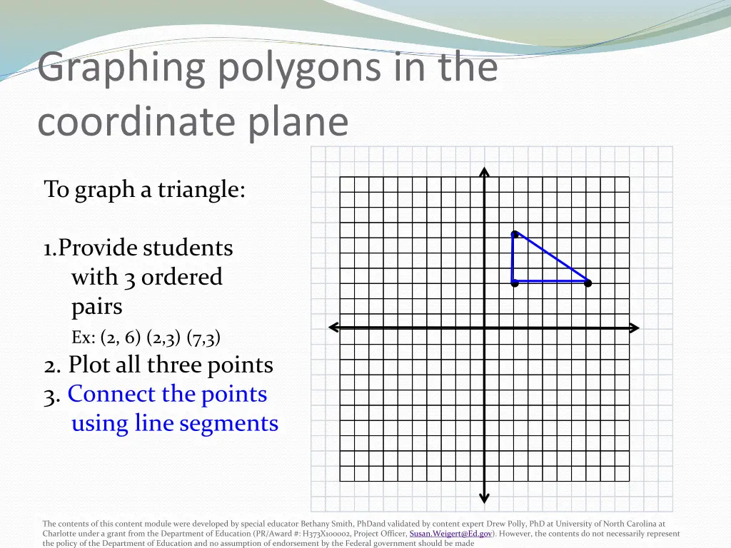 graphing polygons in the coordinate plane