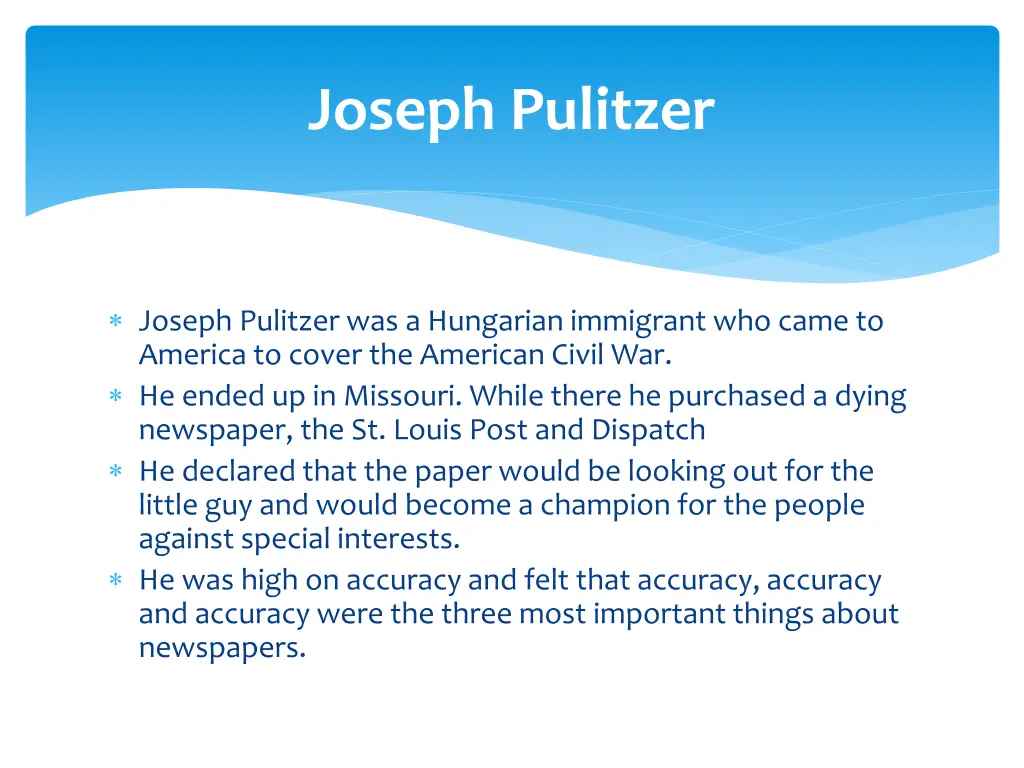 joseph pulitzer 1