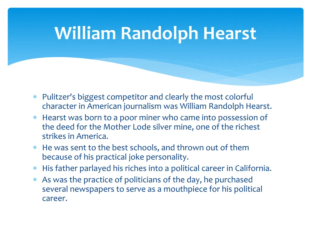 william randolph hearst 1