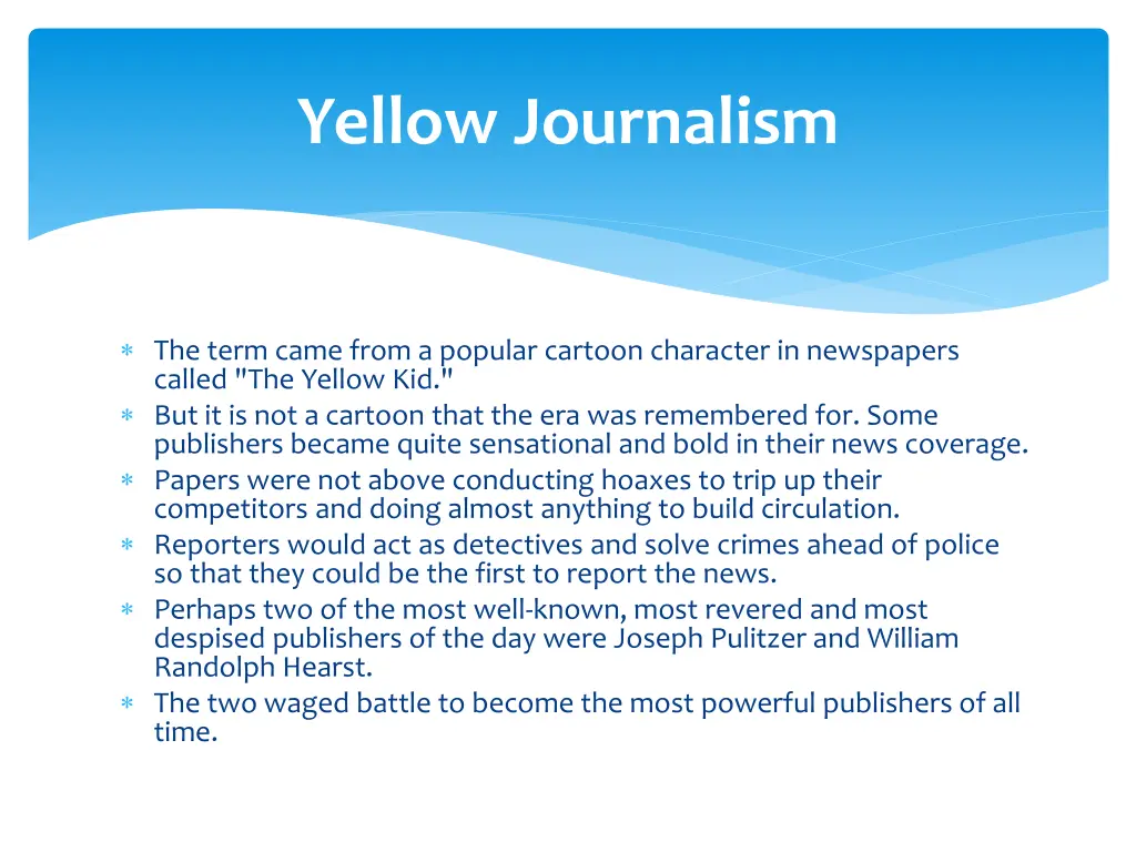 yellow journalism 1