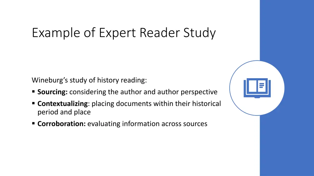 example of expert reader study