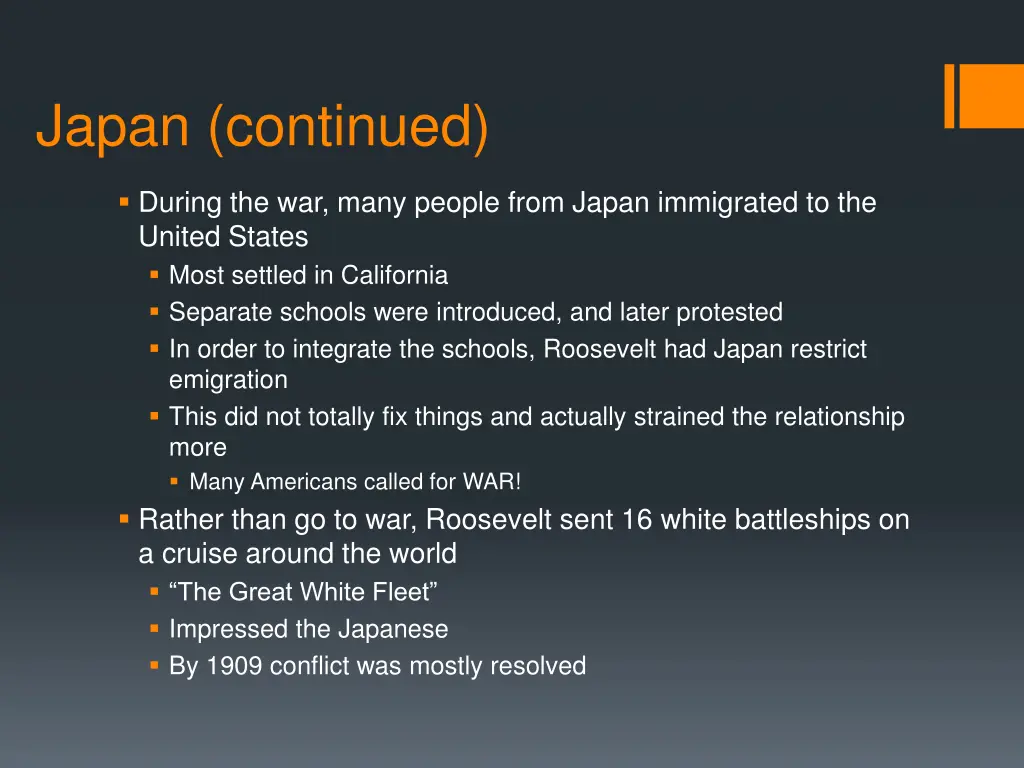 japan continued