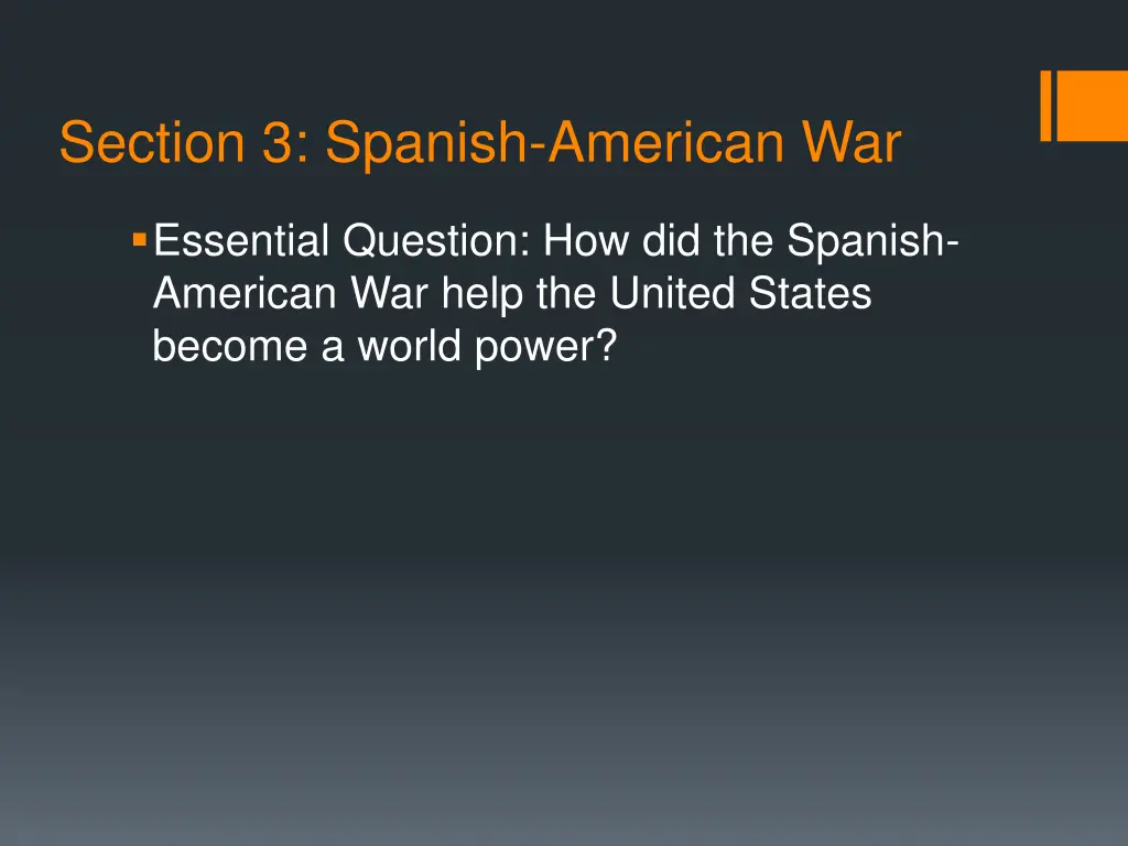 section 3 spanish american war