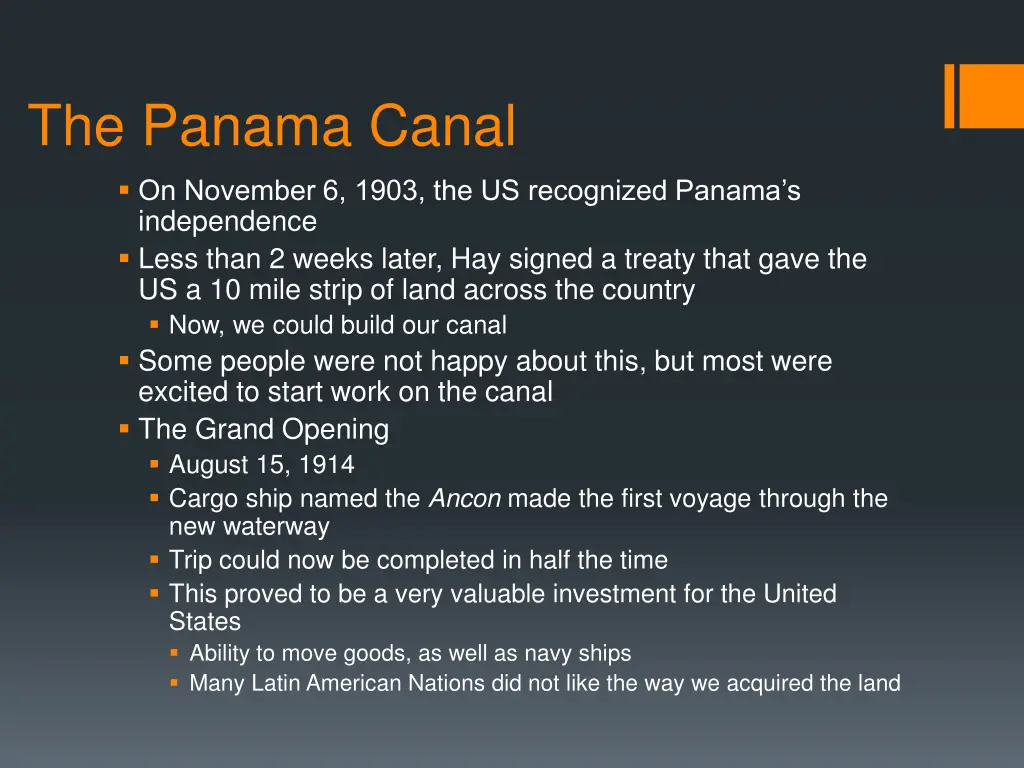 the panama canal