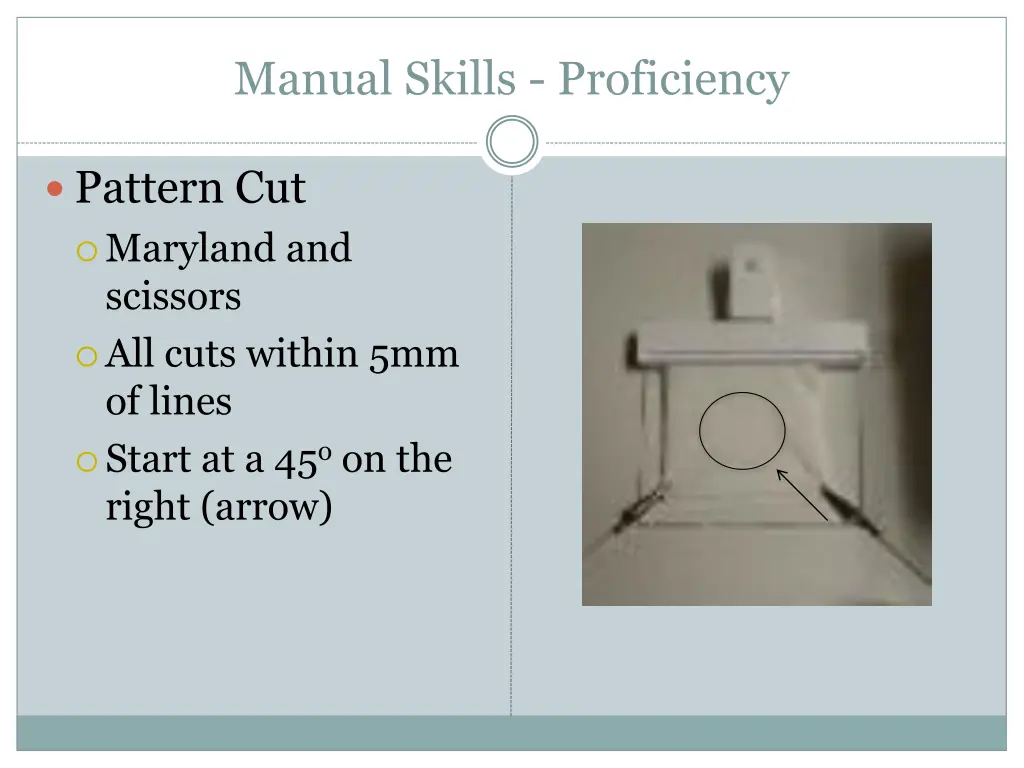manual skills proficiency