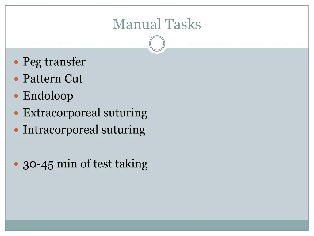 manual tasks