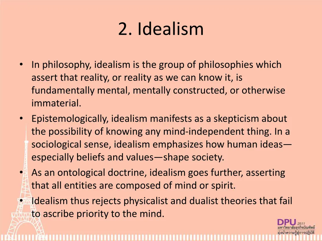 2 idealism