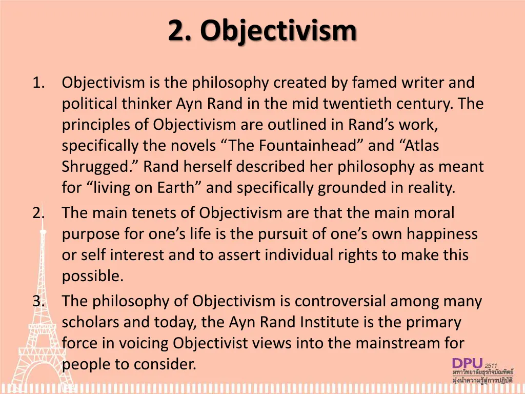 2 objectivism