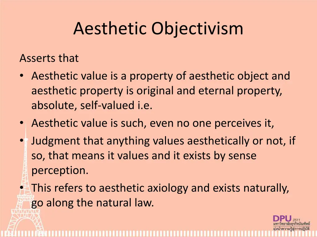 aesthetic objectivism