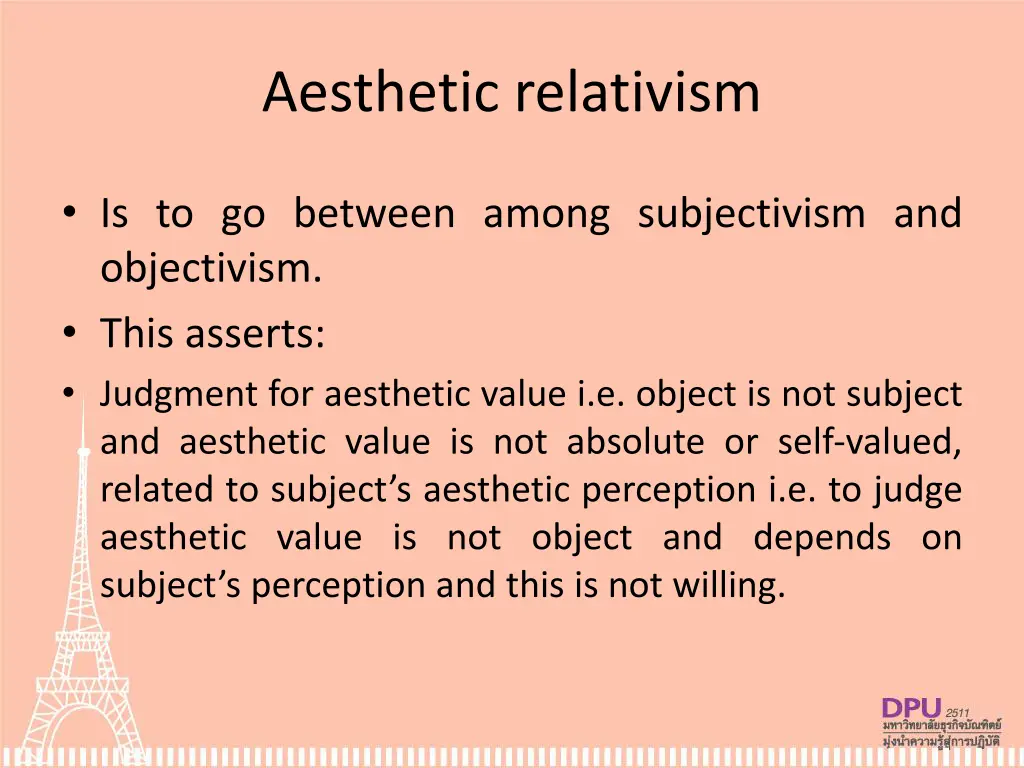 aesthetic relativism