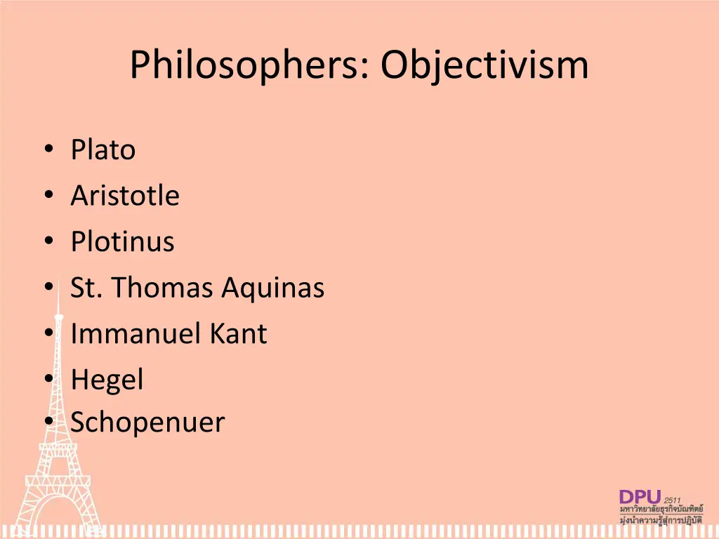 philosophers objectivism