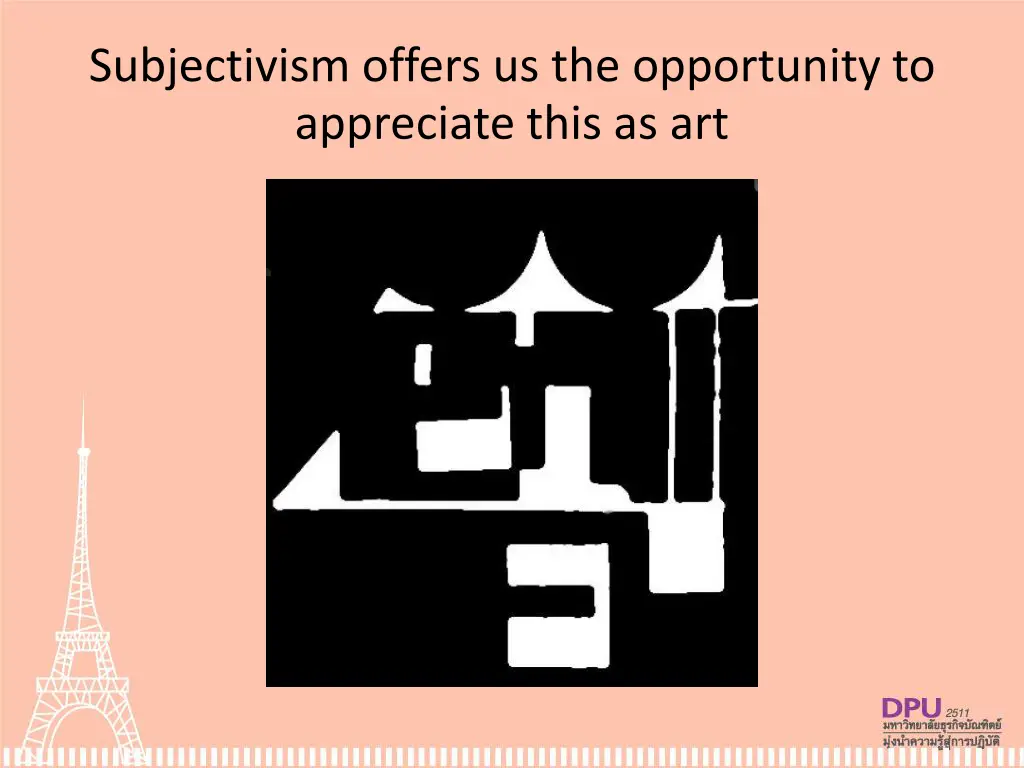 subjectivism offers us the opportunity