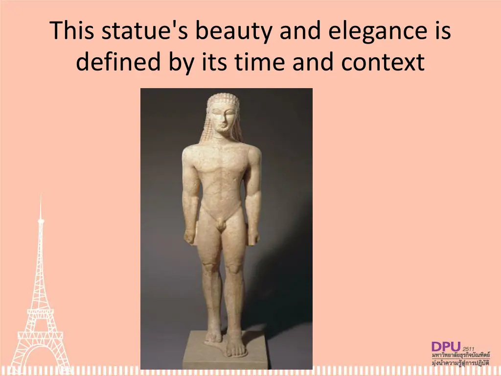 this statue s beauty and elegance is defined