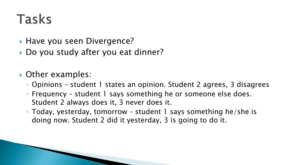 have you seen divergence do you study after