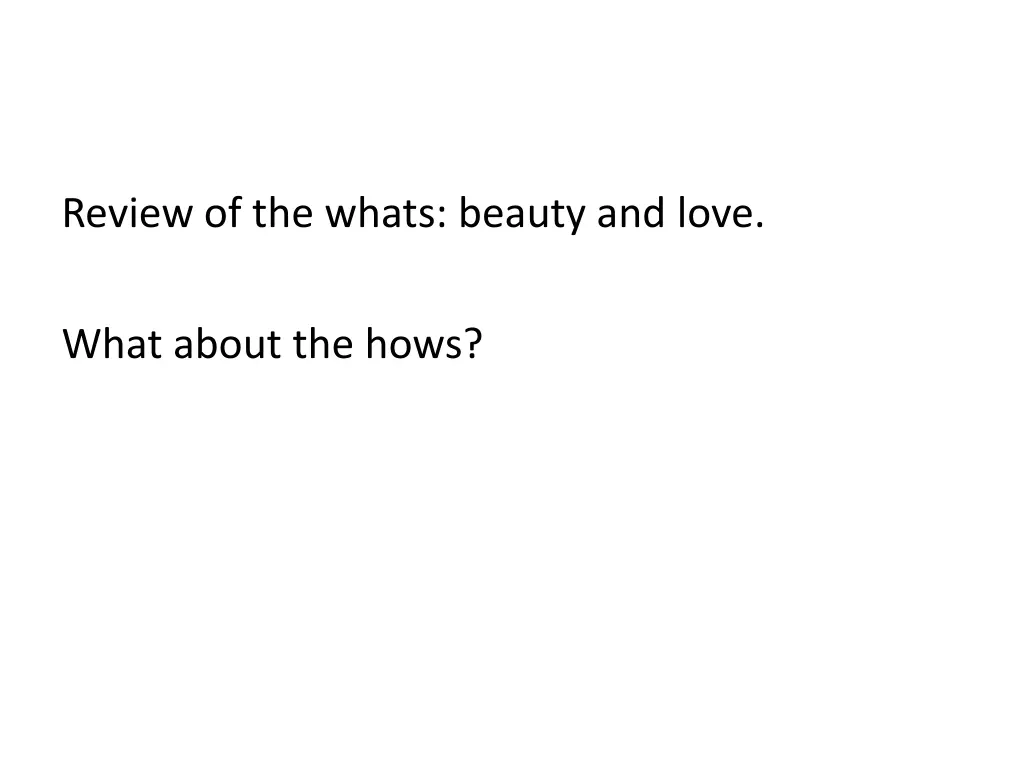 review of the whats beauty and love