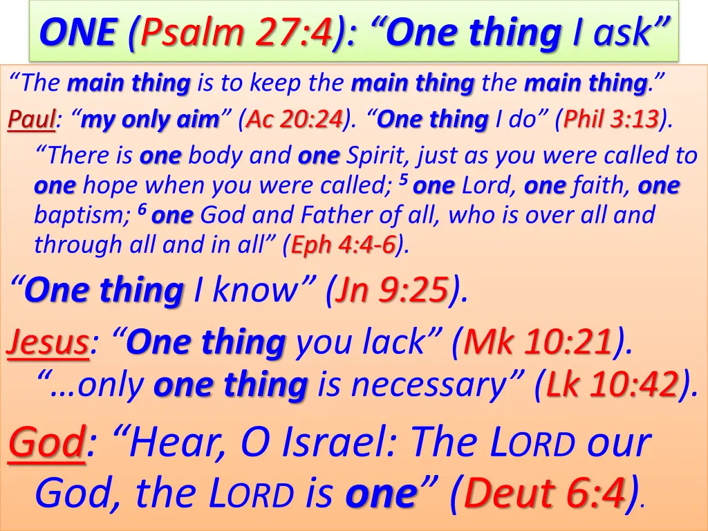 one psalm 27 4 one thing i ask