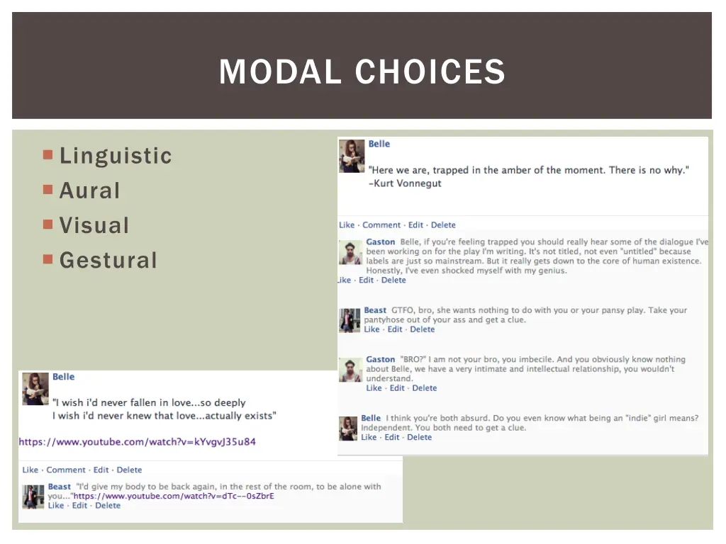 modal choices