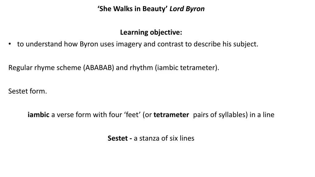 she walks in beauty lord byron 5