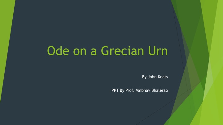 ode on a grecian urn