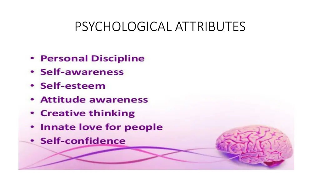 psychological attributes