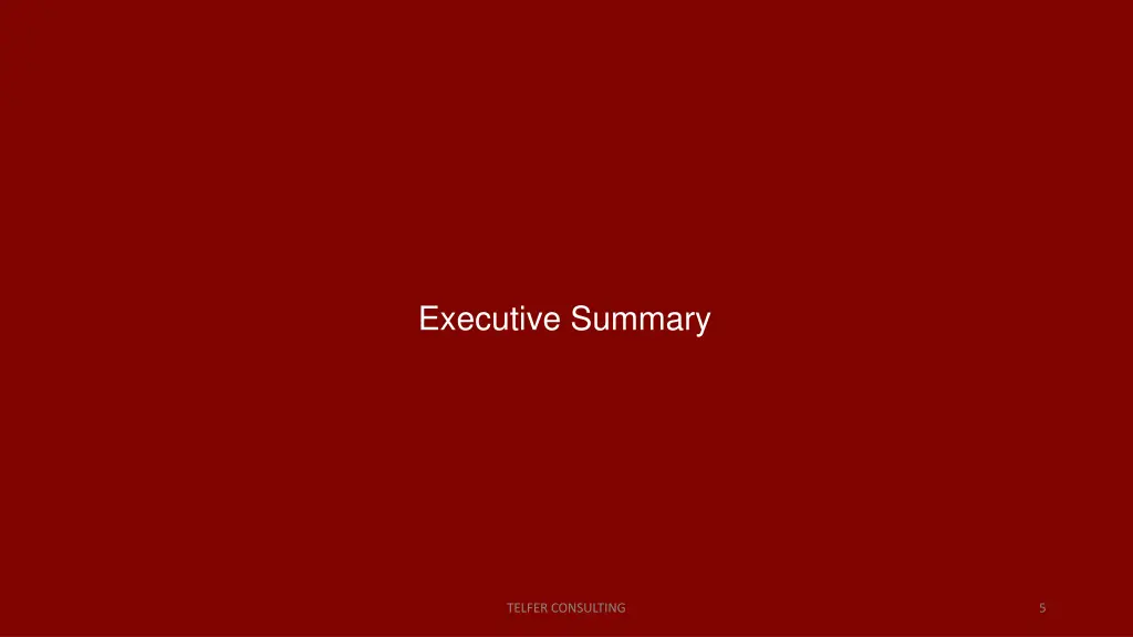 executive summary