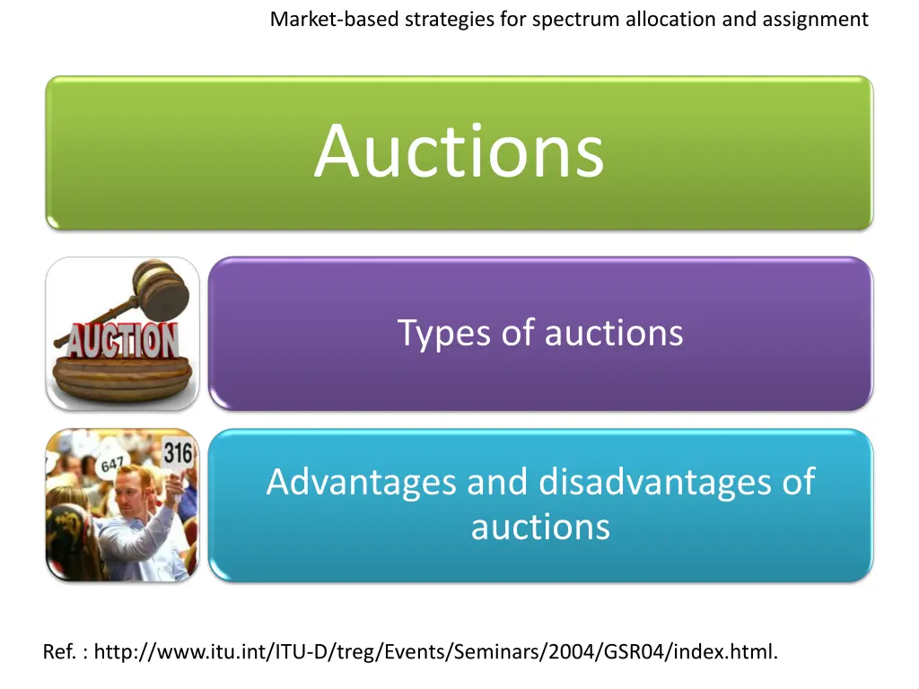 market based strategies for spectrum allocation 1