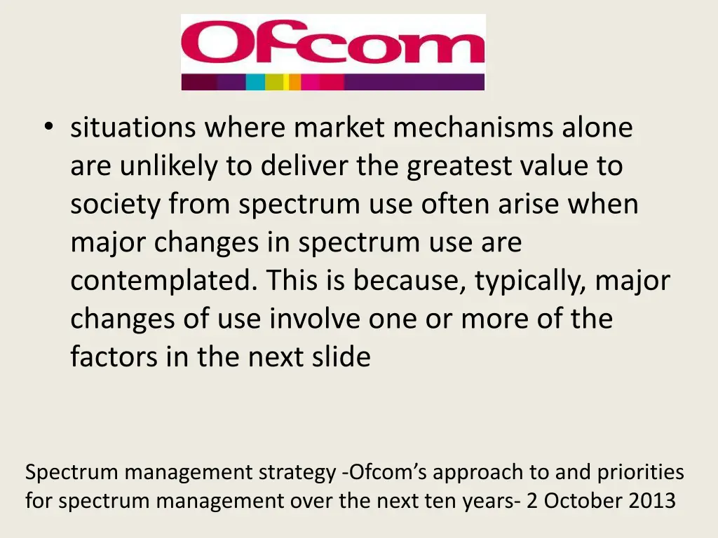 situations where market mechanisms alone