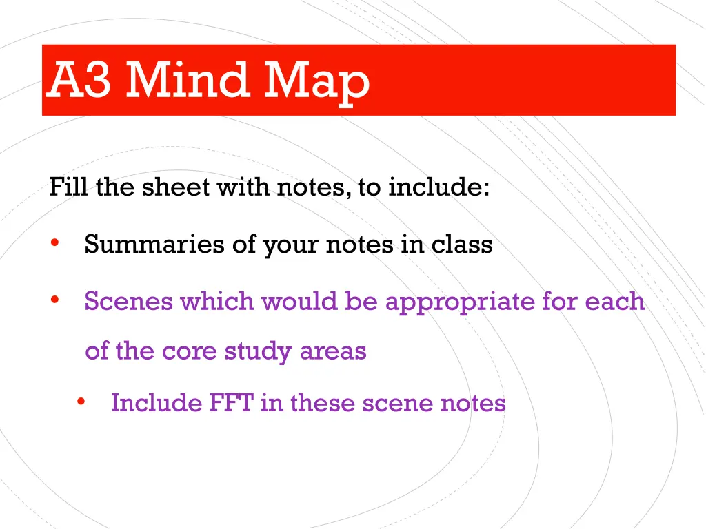 a3 mind map