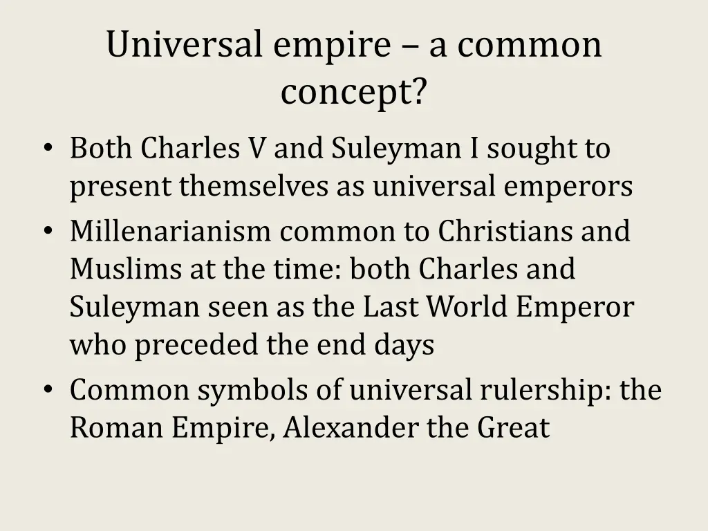 universal empire a common concept both charles