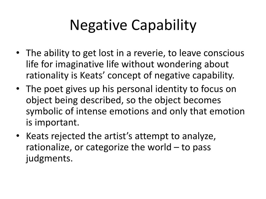 negative capability