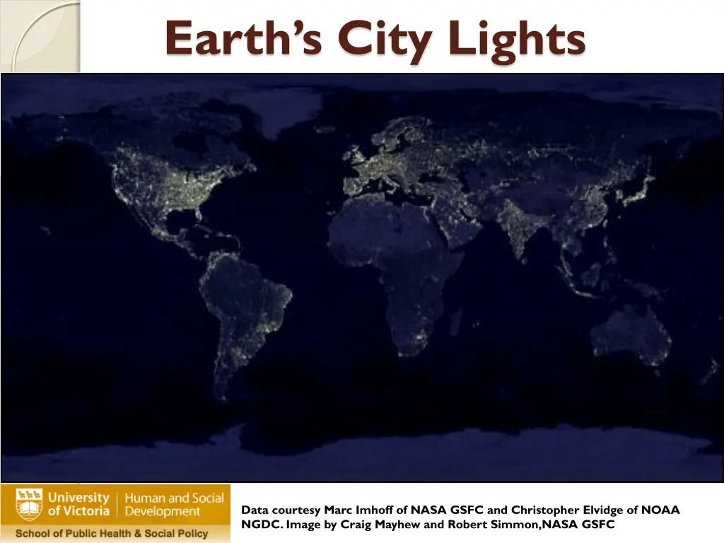 earth s city lights