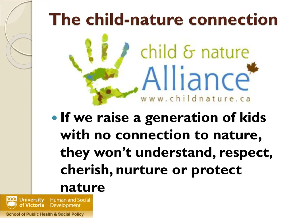 the child nature connection