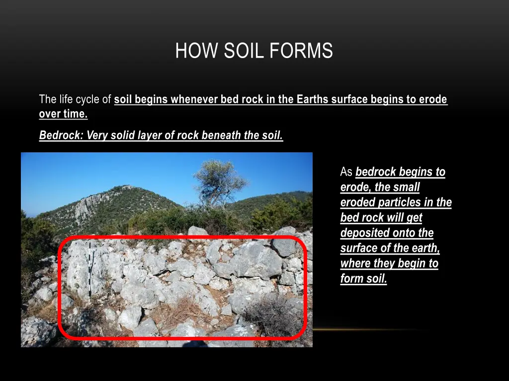 how soil forms