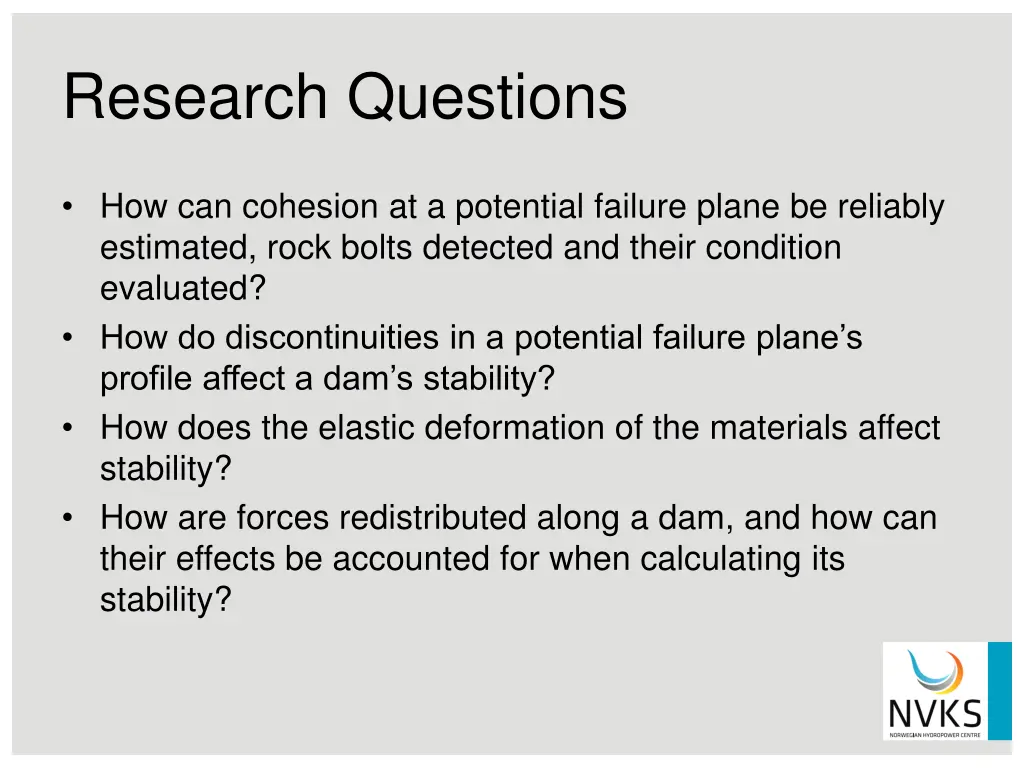 research questions