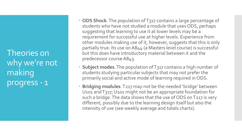 ods shock the population of t317 contains a large