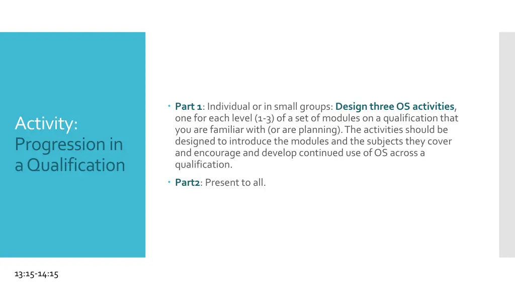 part 1 individual or in small groups design three