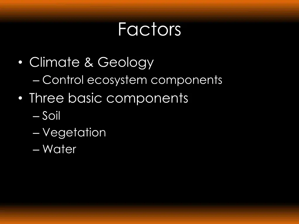 factors