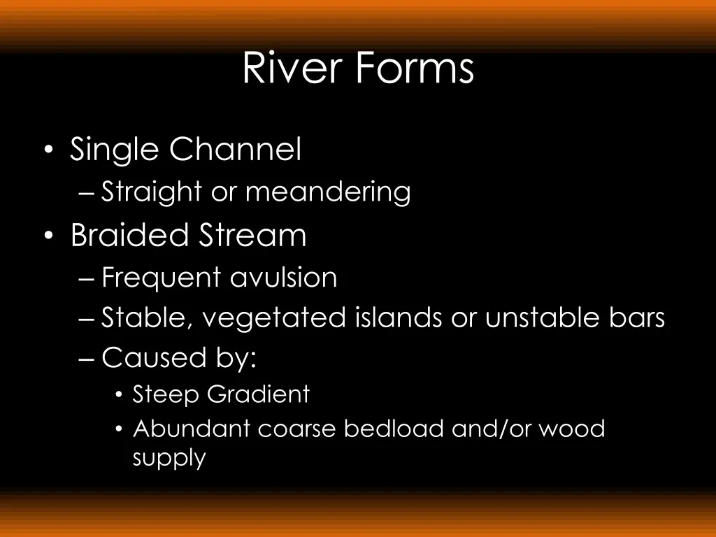 river forms