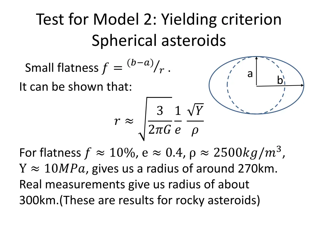 test for model 2 yielding criterion spherical